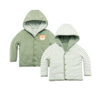 Bornino Sunny Adventure Wendejacke Ringel Tiger 62 grün/natur/blau interlock