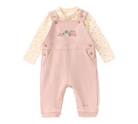 Bornino Wild Nature 2-tlg. Set Latzhose mit Shirt Schildkröte 74 rosa/natur sweat
