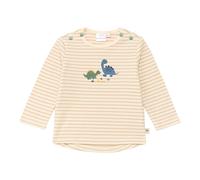 Bornino Wild Nature Shirt langarm Ringel Dinos 62 natur/beige