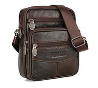 Borsa a tracolla a tracolla Vintage in Vera Pelle di Vacchetta da Uomo