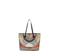 BORSA DONNA GATTINONI PLANETARIUM SHOPPING BAG M CHEK BLACK BIGPL6434 CO