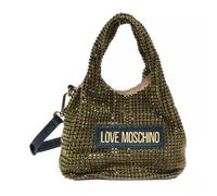 Borsa donna Love Moschino a mano/ tracolla con strass laminato smeraldo B25MO62 JC4044PP1LLP181A Piccola
