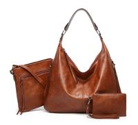 Borsa Tote da donna e borsa a tracolla in pelle PU Borsa Hobo grande da donna Borsa grande regolabile con tracolla Crossbody