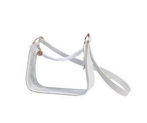 Borsa Trasparente Morbida E Carina - Chiusura Lampo In PVC, Borsa Cosmetici Trasparente | Elegante Con Tracolla Regolabile Per Eventi Lavoro Pranzo Festa Scuola Concerto Spiaggia Viaggio