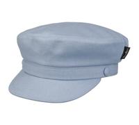 Borsalino Classic Brest Sailor Elbsegler Elbseglermütze Kapitänsmütze Schiffermütze Schirmmütze Herren - Made in Italy mit Schirm, Futter Frühling-Sommer Sommer - L (58-59 cm) hellblau