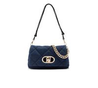 Liu Jo Icon M Schultertasche dunkelblau, Baumwolle, Damen