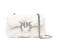 Pinko Love Puff Baby Schultertasche elfenbein, Leder, Damen