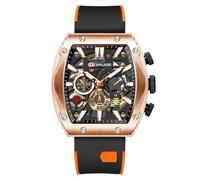 BORUSE Herren-Armbanduhr, stilvoller Chronograph, wasserdicht, leuchtend, kinfreundlich, Silikonband, Multifunktions-Uhren für Herren, Business, Sport, Freizeit, Herren-Armbanduhr