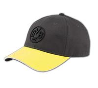 PUMA Borussia Dortmund Cap in dark gray-cyber yellow, Größe Einheitsgröße