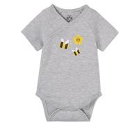 Borussia Dortmund Unisex Baby BVB Bienen Body, grau, 86-92
