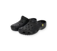 Borussia Dortmund BVB Clogs schwarz, Gartenschuhe Logo, Gr. 44/45