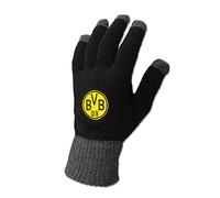 Borussia Dortmund Smartphone Handschuhe, Schwarz, Synthetisch, BVB-Emblem L