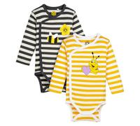 Borussia Dortmund Unisex - Babys BVB Body-Set 2er Set, Emma, Schwarz Beige, Gelb Weiss, Nachhaltig Baby-Body, Mehrfabrig, 74/80 EU