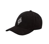 Borussia Mönchengladbach Baseball Cap | Offizieller Fanartikel Fohlenshop | Kappe Schwarze Basecap Herren größenverstellbar | mit gestickter VFL Raute in weiß