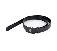 Borussia Mönchengladbach Ledergürtel | Offizieller Fanartikel Fohlenshop | Schwarzes Leder, Metallschnalle mit Raute-Logo | 120 cm