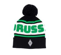 Borussia Mönchengladbach Mütze „Borussia“ | Offizieller Fanartikel Fohlenshop | Stylische Bommelmütze mit gesticktem Vereinslogo & Borussia-Schriftzug | Warm & Unisex Gladbach Mütze