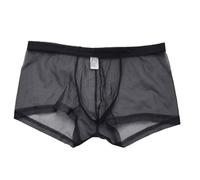 boseucn Boxershorts Herren, Unterhosen Männer Erotische Transparente Sexy Unterwäsche Herren Atmungsaktive Retroshorts Leicht Bequem Boxer Stretch Shorts Luftig Slip Briefs Geschenke für Männer