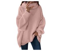 boseucn Damen Strickpullover Winter Baumwolle Strickpullover Damen Oversize Grobstrick Pullover Damen Gestreifter V-Ausschnitt Strickpullover Vintage Stricken Langarmshirt Pulli Sexy Sweater