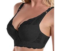 boseucn Dirndl BH, Damen Push Up BH mit Blumen Spitze Schalen Bügel BH Gepolstert Unterwäsch Bustier Dessous Top Rücken BH Unterwäsche Push Up Bralette Ultimate Lifter Stretch BHS Dessous
