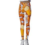 boseucn Oktoberfest Leggings Damen, Damen Leggings Lange Yoga Hosen Bierdruck Slim Sporthosen Casual High Waist Jogginghose Fit Elastischer Bund Freizeithosen Elegant Trainingsanzug Sweathose