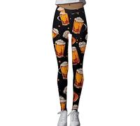 boseucn Oktoberfest Leggings Damen, Damen Leggings Lange Yoga Hosen Bierdruck Slim Sporthosen Oktoberfest High Waist Jogginghose Fit Elastischer Bund Freizeithosen Mode Trainingsanzug Sweathose