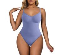boseucn Shapewear Damen Body Atmungsaktiven Miederbody mit Verstellbarer Schultergurt Sculpting Tanga Spaghetti Träger Stark Formend Bodys Bauchweg Shape Bodysuit Formender Vielseitige Body Shaper