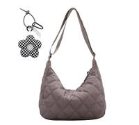 boshiho Gesteppte Tasche Groß Damen, Stepptasche zum umhängen,Puffer Schultertasche Damen, Puffer Tasche Crossbody Bag Puffy Tote Bag, Baumwolle Quilted Bag für Alltag Arbeit Büro Reisen Einkaufen