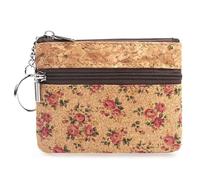 boshiho Kork Mini Schlüsseletui Damen - Vegane Schlüsseltasche Klein, Mini Änderungstasche Münzgeldbörse für unterwegs,Geschenke, Muttertag, Shopping-03