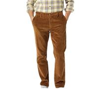 BoShiNuo Herbst und Winter Herren-Vintage-Cordhose, lässige einfarbige Business-Hose Brown S