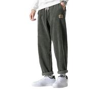 BoShiNuo Herbst Winter Cord Hosen Männer Vintage Japanische Hosen männer Cord Gerade Casual Hosen Stretch Hose Army EN8 XXL