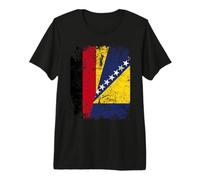 BOSNIEN Deutschland Flagge | Damen Herren Kinder Herzegowina Premium T-Shirt