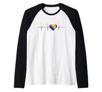 Bosnien und Herzegowina Flagge Bosnische Wurzeln Raglan