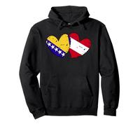 Bosnien und Herzegowina Österreich Herz Flagge Pullover Hoodie