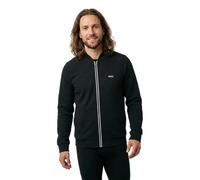 BOSS Sweatshirt mit Reißverschluss, Dreiecken in Jacquard-Struktur und gummiertem Logo - Style SW_Network JQ FZ, 50566825 Schwarz L