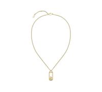 Hugo Boss Halskette mit Anhänger DOUBLE B SWING Damen aus Gelbgold mit Doppel-B Charm