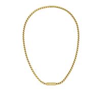 BOSS Jewelry Gliederhalskette und Gliederarmband für Herren Kollektion DORAN aus Edelstahl mit einer Gravierten Plakette