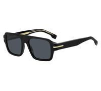BOSS Sonnenbrille aus schwarzem Acetat mit charakteristischen Metalldetails - Style BOSS 1595/S80753A9, 58115082 Schwarz ONESI