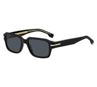 BOSS Sonnenbrille aus schwarzem Acetat mit goldfarbenen Metalldetails - Style BOSS 1596/S80753A9, 58115057 Schwarz ONESI