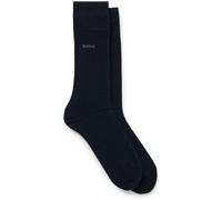 BOSS Mittelhohe Socken aus softer Bambus-Viskosefaser im Zweier-Pack - Style 2P RS VI Bamboo, 50491196 Dunkelblau 39-42
