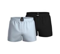 BOSS Black Boxershorts Herren Baumwolle blau gestreift, XXL