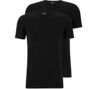 BOSS 2P Modern Round Neck T-shirt Schwarz Baumwolle Medium Herren