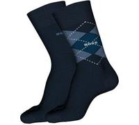 BOSS Men's 2P RS Argyle Col CC Regular Socks, Dark Blue403, 43-46