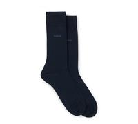 BOSS Herren-Socken 2P RS Uni CC Zweierpack – Business, kompakte, softe Baumwolle – Dunkelblau 39-42