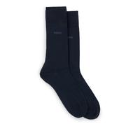 BOSS Herren 2P RS Uni CC Zweierpack mittelhohe Socken aus Baumwoll-Mix Dunkelblau 43-46