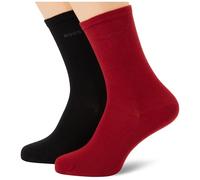 Businesssocken BOSS "2P RS Uni Logo CC W", Damen, Gr. 35-38, dunkelrot, Baumwolle, normal, Socken, mit BOSS Schriftzug (93149454-35) dunkelrot