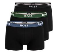 BOSS 3er Pack Herren Power Boxer Trunks Boxershorts Unterhosen Cotton Stretch, Farbe:Schwarz, Wäschegröße:S, Artikel:-962 Black Multi