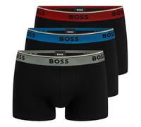 BOSS Herren Boxershorts Trunks 3P Power – 95% Baumwolle/5% Elasthan, körpernah – 3er-Pack XXL bunt
