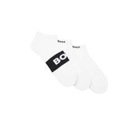 Sneakersocken BOSS "3P AS Logo CC", Herren, Gr. 43-46, weiß 100, Baumwollmischung, Socken Sneakersocken (62213034-43) weiß 100