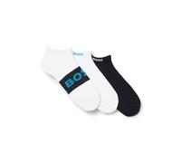 BOSS Dreier-Pack knöchellange Socken aus einem Baumwoll-Mix - Style 3P AS Logo CC, 50543482 Weiß / Schwarz 39-42