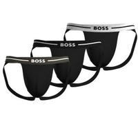 BOSS 3P Bold Jockstrap Schwarz Baumwolle Small Herren
